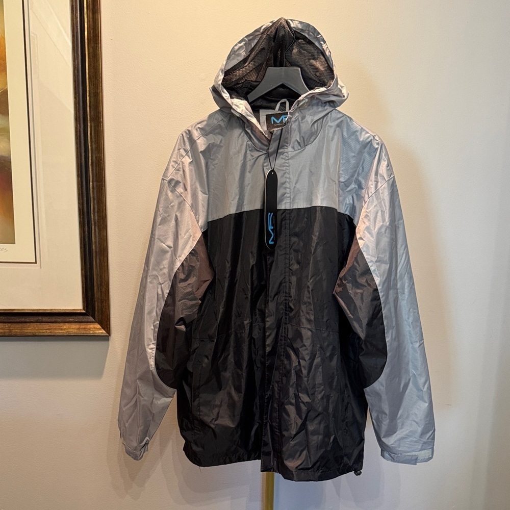 Mack Russo Silver and Black Jacket NWT XL